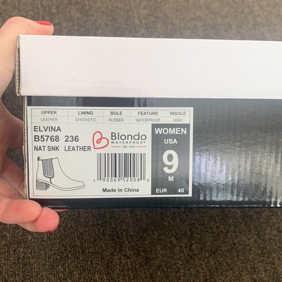 Blondo Elvira boots snake skin leather sz 9 - Picture 5 of 5